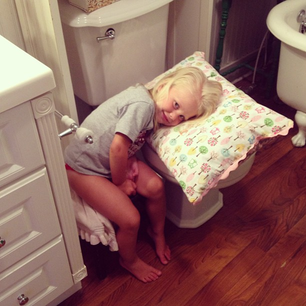 Doesn't everyone nap in the bathroom?