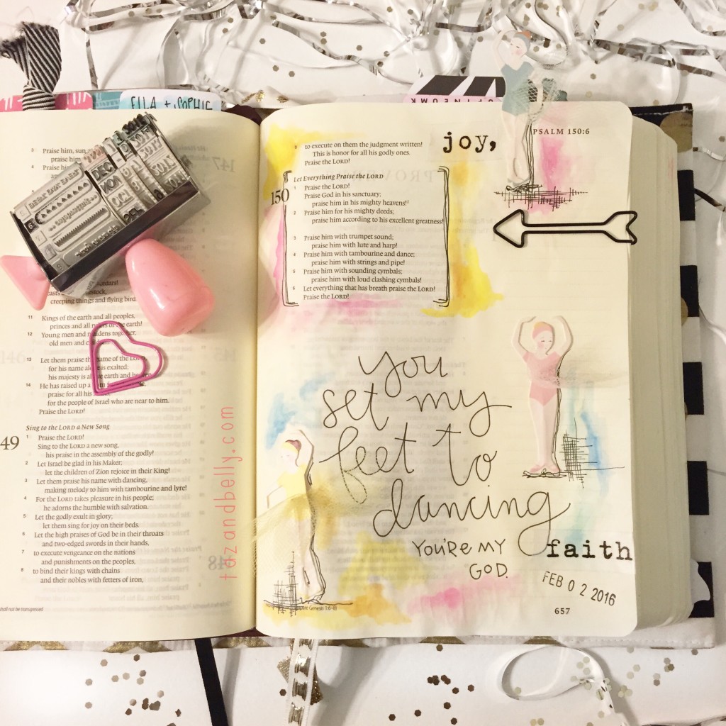 Bible Journaling Update - Taz and Belly